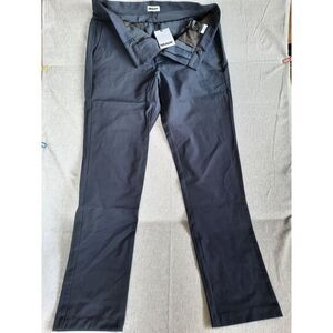 Brady Men 34 Active Chino Tapered Structured Stretch Brady Pants Stone Navy Blue